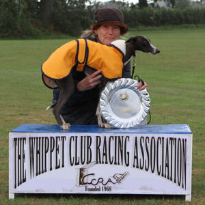 NE 20lb winning whippet on box